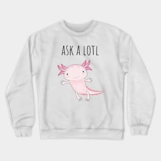 Axolotl Cute Pink Print Crewneck Sweatshirt